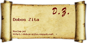 Dobos Zita névjegykártya